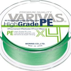 Tresse HIGH GRADE PE - VARIVAS X4 PE 0.8 - Vert