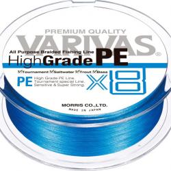 Tresse HIGH GRADE PE - VARIVAS X8 PE 1.5 - Bleu