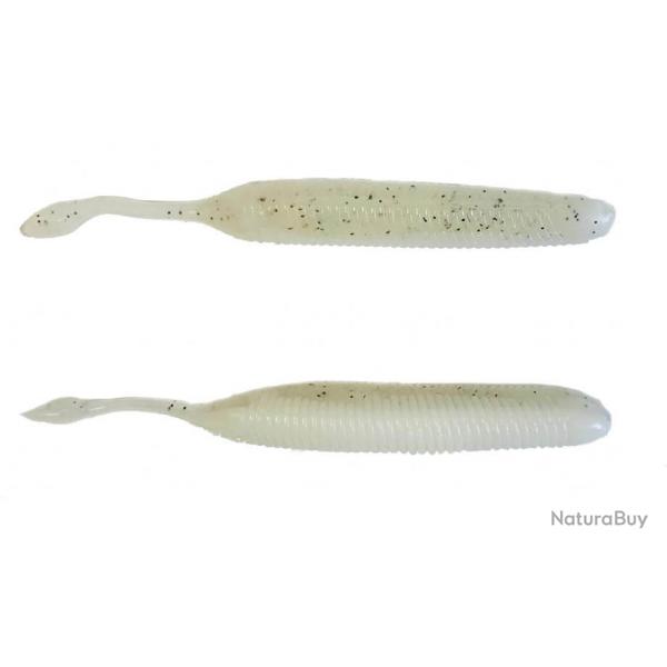 Leurre souple Ispanic Shad 4,5" - HERAKLES White Pepper