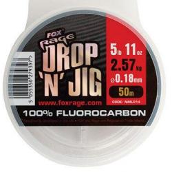 Fil DROP 'N' JIG FLUOROCARBON - FOX RAGE Ø 0,18mm