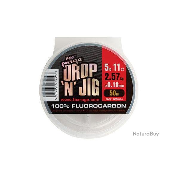 Fil DROP 'N' JIG FLUOROCARBON - FOX RAGE  0,18mm