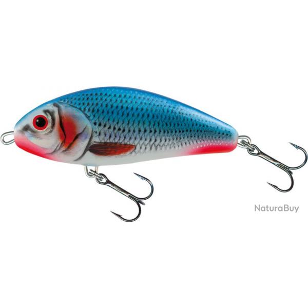 Poisson nageur flottant FATSO 10 cm - SALMO Bleeding Blue Shad