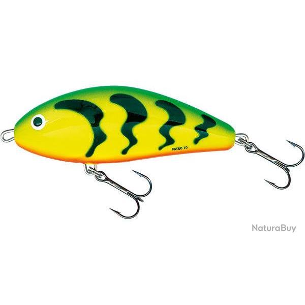 Poisson nageur flottant FATSO 10 cm - SALMO Green Tiger