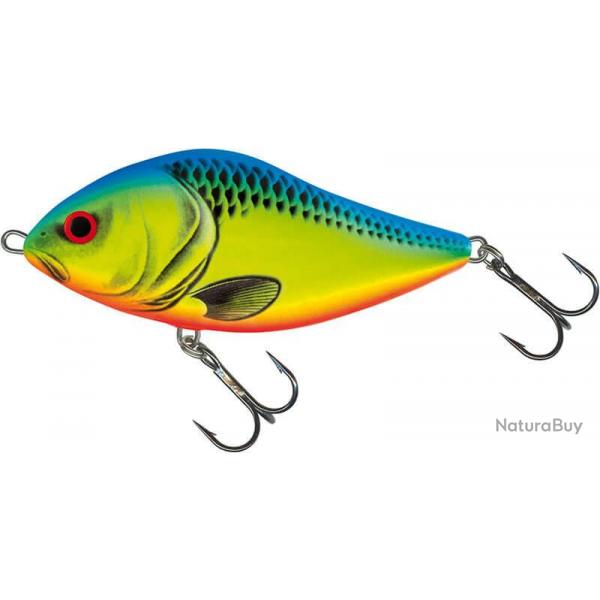 Poisson nageur coulant SLIDER 12 cm - SALMO Chartreuse Blue