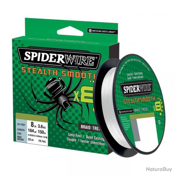 Tresse Stealth Smooth 8 Translucent - SPIDERWIRE 0.08mm - 150m