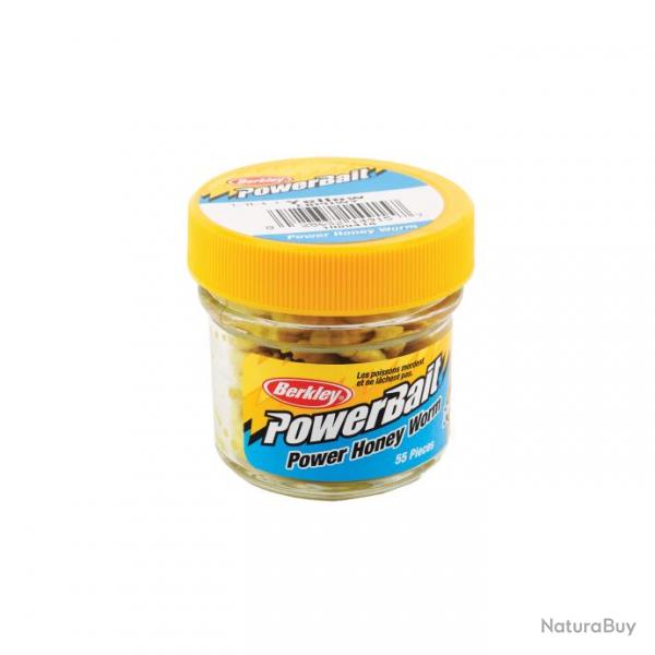 Appt PowerBait Power Honey Worm - BERKLEY Yellow - 3cm