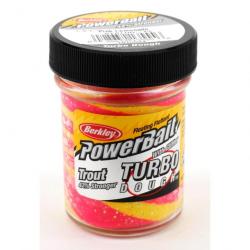 Appât PowerBait Glitter Turbo Dough - BERKLEY Pink Lemonade