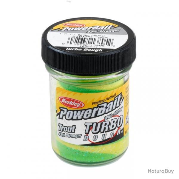 Appt PowerBait Glitter Turbo Dough - BERKLEY Spring Green Yellow