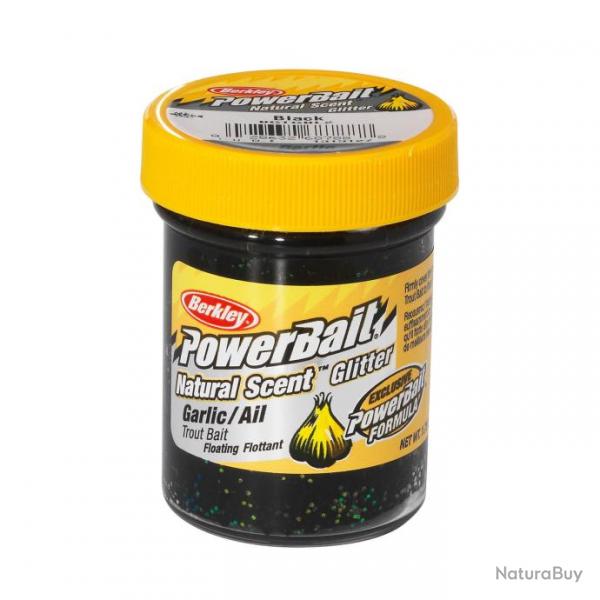 Appt PowerBait Natural Glitter Trout Bait - BERKLEY Black