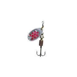 Cuiller Fast Attack Spinners - ABU GARCIA Silver/Red Dots - 5g