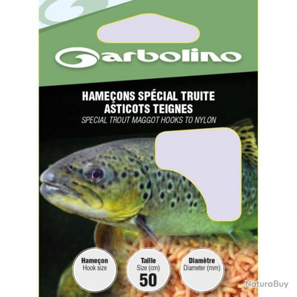 Hameons monts Spcial Truite Asticots Teignes - GARBOLINO N8 -  0,16 mm