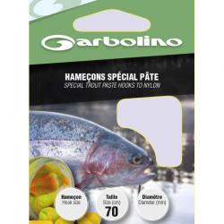Hameçons montés Truite Spécial Pâte - GARBOLINO N°4 - Ø 0,24 mm