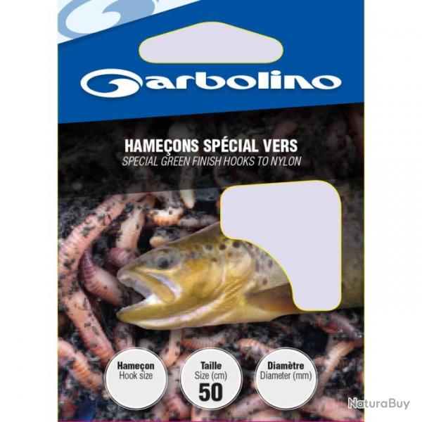 Hameons monts Truite Spcial Vers - GARBOLINO N6 -  0,16mm