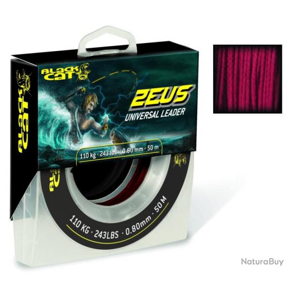 Bas de ligne Zeus Universal Leader - BLACK CAT  0,80mm