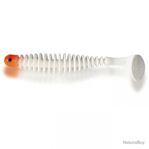 Leurre Shad Worm - BLACK CAT Red Head