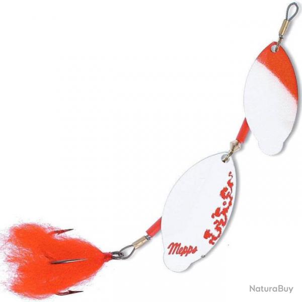 Cuiller Tandem Brochet - MEPPS Argent / Rouge / Blanc - N3