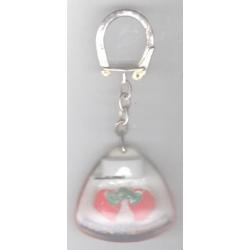 Porte-clefs en plexiglass transparent, représentant 1 képi blanc et 2 épaulettes de tradition. Inscr