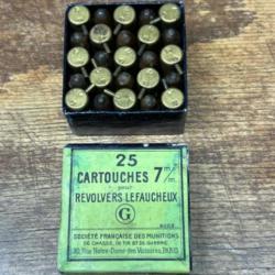 Munitions, anciennes  7mm à broche poudre noire