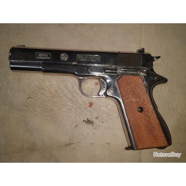 Pistolet a blanc d'alarme umarex type napoleon , 8mm , 8mm k , bruni , us