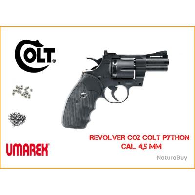 REVOLVER CO2 COLT PYTHON 2,5'' NOIR BB'S CAL. 4,5 - Pistolets CO2 ...