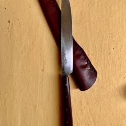 couteau droit artisanal ( l'atelier du corbeau)