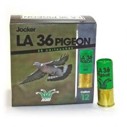 Cartouches Jocker LA 36 Pigeon - Cal. 12/70/25 Verte - 7B