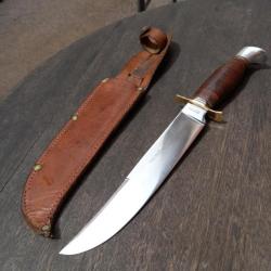 Trés Grand Couteau SABATIER 30 cm Manche en Cuir avec Étui en cuir