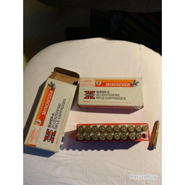 Vends 2 Boites munitions ancienne Winchester Cal 30x30 SUPER-X 150 GR expansive Made in USA.