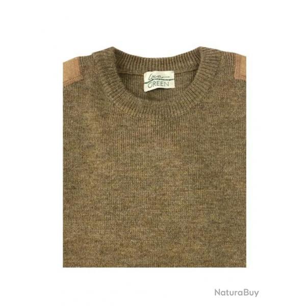 PULL LOVERGREEN MARRON COL ROND TM