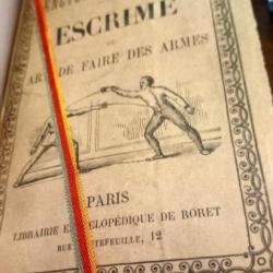 1883 - Encyclopédie Roret Ecrime ou art de faire des armes - Justin Lafaugère   Relié