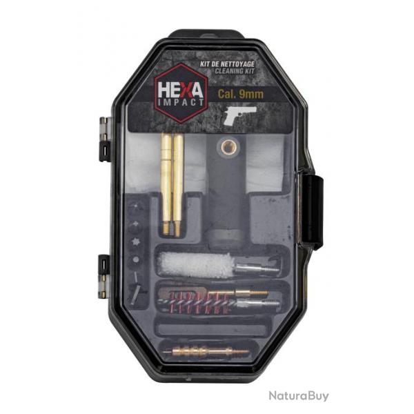 Kit de nettoyage HEXA IMPACT pour armes 9MM-38SP-357MAG