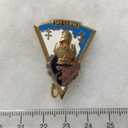 FRANCE GENIE MILITAIRE Insigne 34° Régiment du Génie. Croix d'Agadès
