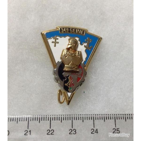 FRANCE GENIE MILITAIRE Insigne 34 Rgiment du Gnie. Croix d'Agads
