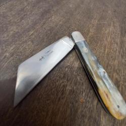 Rare Couteau DONJON LANGRES TARRY LEVIGNE Manche en Corne