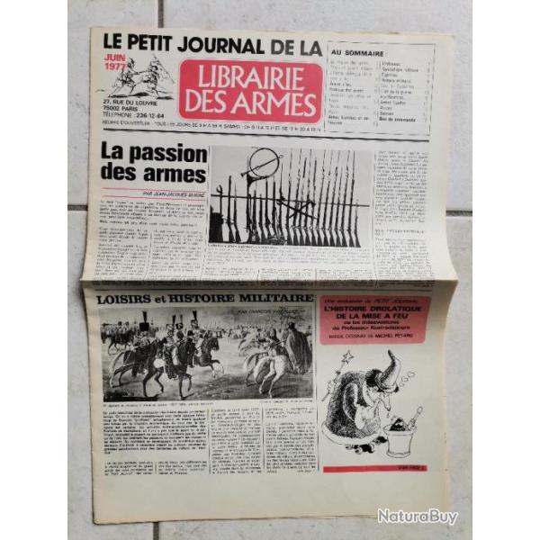 Ouvrage Le Petit Journal de la Librairie des Armes juin 1977