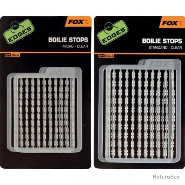 stop bouillettes fox edges boilie stops standart clear