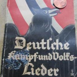livret carnet chant Allemand ww2 spécial NSDAP à usage parti National socialist seconde guerre