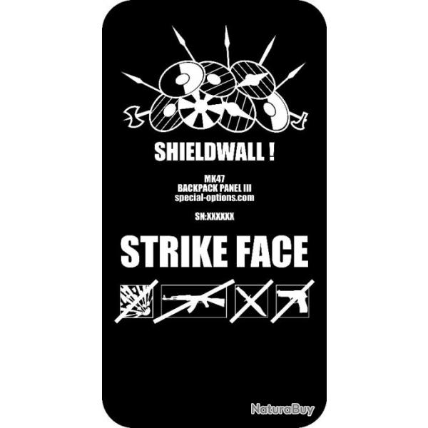 SHIELDWALL MK47 - Plaque Pare-balles pour sac  dos - ANTI AK47 KALASHNIKOV