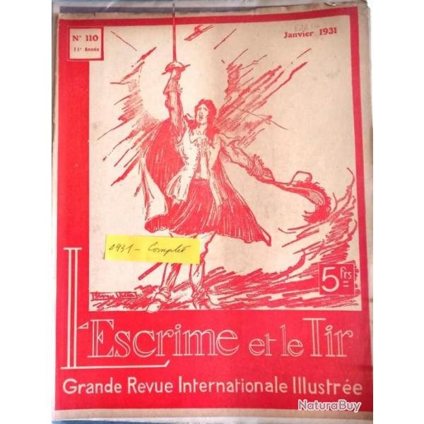 1931 - L'Escrime et le tir ? Les Armes ? L'escrime franaise   Revues illustrees du monde des armes