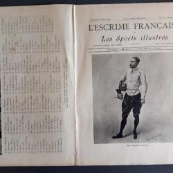 1894  L'escrime française. Revues illustrées du monde des armes. L'escrime en Belgique