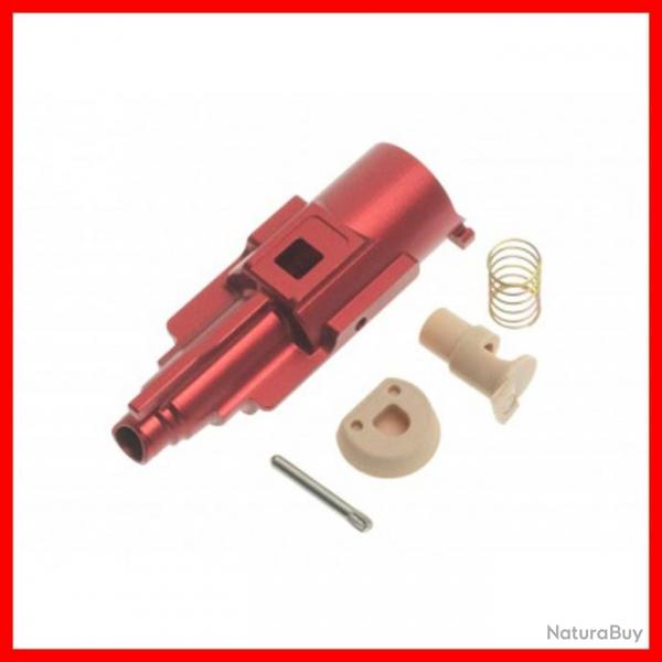 SET COMPLET NOZZLE ALUMINIUM CNC POUR AAP01 GBB AAC ROUGE