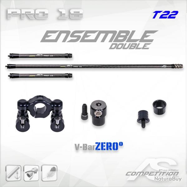 ARC SYSTEME - Ensemble FIX Pro 18 Double 0 S 35 mm