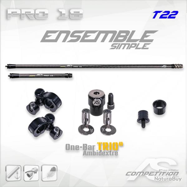 ARC SYSTEME - Ensemble FIX Pro 18 Rglable Simple L 22 mm