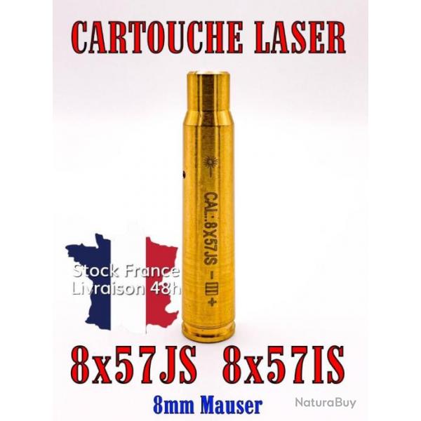 Cartouche laser calibre 8x57JS piles offertes - Envoi rapide depuis la France