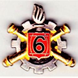 6° Bataillon du Matériel. Insigne de boutonnière pour être clipsé.