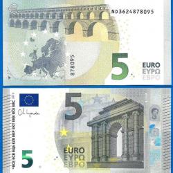 Autriche 5 Euro Neuf Prefixe ND Serie N023 F3 Billet Signature Lagarde