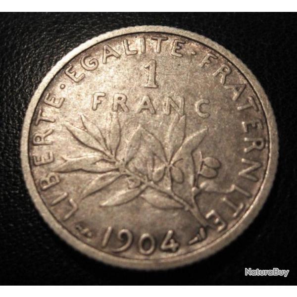 1 franc semeuse argent de 1904
