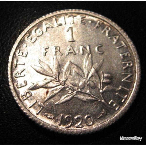 1 franc semeuse argent de 1920
