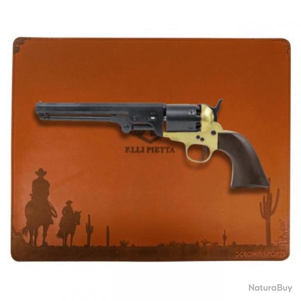 Revolver PIETTA 1851 Navy Millenium US Martial Laiton Calibre 44 + Tapis Pietta