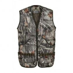 French Days - Gilet de chasse Palombe Percussion Camouflage Roseaux